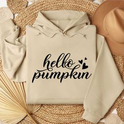 Hello Pumpkin SVG, Hello Fall SVG