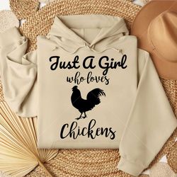 Just a Girl Who Loves Chickens SVG