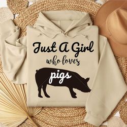 Just a Girl Who Loves Pigs SVG