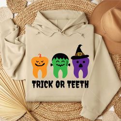 Trick or Teeth SVG, Funny Dentist SVG