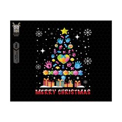 Merry Christmas Png, Autism Tree Png, Autism Awareness Png, Autistic Christmas Tree, Autism Tree Png, Autism Kid Xmas, A