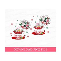 Bundle Christmas Png, Duck and Friend Png, Merry Christmas Png, Duck in Cup Png, Christmas Balloons Png, Png Files For S