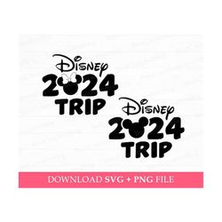 Bundle Family 2024 Trip Svg, Matching Mouse Couple Svg, Family Vacation Svg, Magical Kingdom, Vacay Mode, Svg Files For