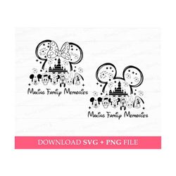 Making Family Memories Svg, Family Vacation Svg, Mouse and Friends Svg, Magical Kingdom Svg, Vacay Mode, Svg Files For C