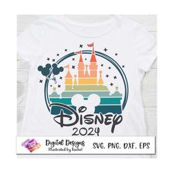 Disneyland 2024 trip, Magic Castle, Family Vacation 2024 SVG, Family Trip 2024 Svg, Family Squad, Vaca Mode Svg, Magic K
