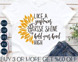 Sunflower SVG, Sunflower Clipart, Quote SVG, Summer SVG, Sunflower Png, Dxf, Svg Files For Cricut, Silhouette, Sublimati