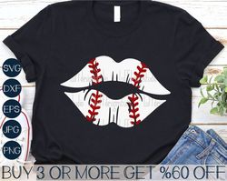 Baseball Mom SVG, Lips SVG, Softball SVG, Baseball Svg, Funny Baseball Shirt Svg, Png, Svg Files for Cricut, Sublimation