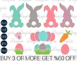 Easter SVG, Easter SVG Bundle, Bunny SVG Bundle, Carrot Svg, Easter Egg Svg, Spring Svg, Png, File For Cricut, Sublimati