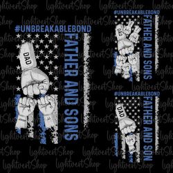 Father And Son Unbreakable Bond Png, Custom Fist Bump Set Png, Father Hand Png, Fist Bumps Png, Father's Day Gift Sublim