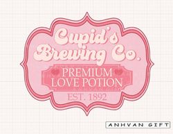 Cupid's Brewing Co Png, Cupid Png, Cupid's Sign Png, Love Potions, Retro Valentine Png, Funny Valentine Png, XOXO Png Su