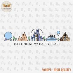 Meet Me At My Happy Place SVG, Family Vacation Svg, Family Trip Svg, Vacay Mode Svg, Magic Castle Svg, Family Trip Shirt