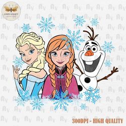 Princess And Friends PNG, Princess Png, Snowman Png, Family Trip 2024 Png, Family Vacation Png, Vacay Mode Png, Magical
