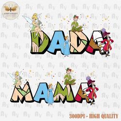 Cartoon Mama Dada Movie PNG, Princess Cartoon Movie Png, Mother's Day Png, Dad Png, Father's Day, Gift For Mom Png, Fami
