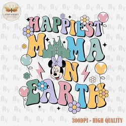 Happiest Mama On Earth SVG, Mama Svg, Magical Castle Svg, Mom Life Svg, Mama Mouse Svg, Mom Shirt Svg, Happy Mother's Da