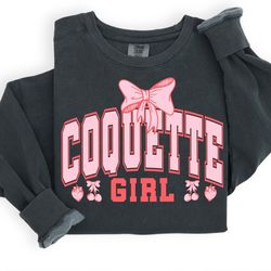 Coquette Girl ,Cherry Png, Coquette Era,Pink Bow,Aesthetic Png,Girlie Png,Social Club png,coquette shirt design