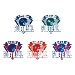Football Helmet NFL Logo SVG Bundle