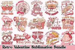 Retro Valentine Png Bundle