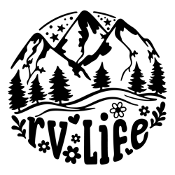 RV Life SVG, Hiking svg, Girl Camping svg, Mountain Forest svg, Camping Shirt PNG Sublimation, happy camper svg, girls c
