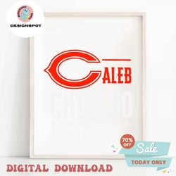 Caleb Is Chicago Football NFL Player SVG