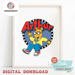 Arthur 90s Cartoon Character SVG