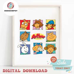 Retro Arthur And Friends Cartoon SVG
