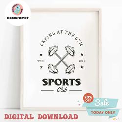 Crying At The Gym Sports Club TTPD SVG