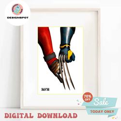 Deadpool And Wolverine Hold Hand PNG