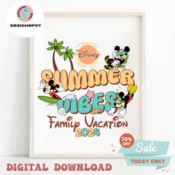 Summer Vibes Family Vacation 2024 SVG
