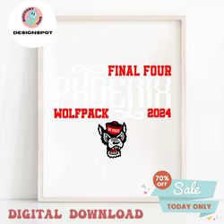 Final Four Phoenix NC State Wolfpack 2024 SVG