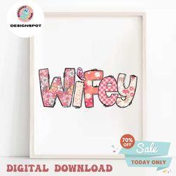 Floral Wifey Retro Mom Life PNG