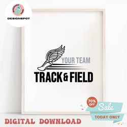 Track and Field SVG and PNG, Runner Svg, Mom Track Svg, Track Wings Svg, Track Team Name Svg, SVG Files for Cricut