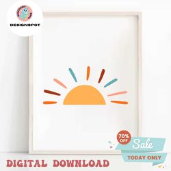Happy Sunshine SVG, PNG, JPG Digital Download/Cut File/Clipart