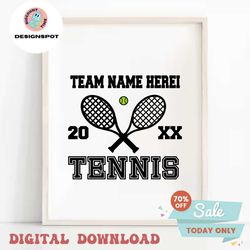 Tennis team svg, template, tennis mom svg, tennis shirt svg, cut file, cricut, name, tennis player svg, tennis ball