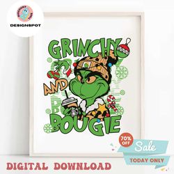 Grinchy Bougie Christmas SVG
