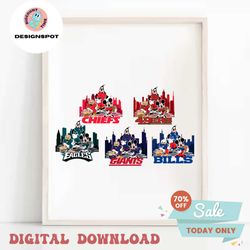 Mickey And Friends Play Football SVG Bundle