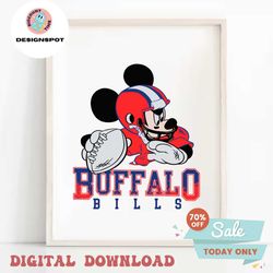 Buffalo Bills Mickey Mouse SVG
