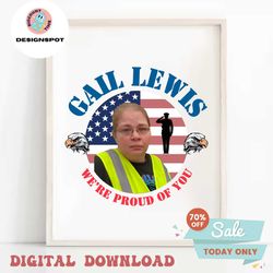 Gail Lewis We Are Pround Of You PNG