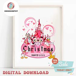 Pink Christmas Party 2023 PNG