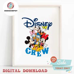 Disney Crew Mickey And Friends SVG