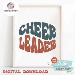 Cheerleader Svg, Png Dxf Eps, Retro Cheerleading Design, Cricut Cut File, Vintage Cheer Mom, Silhouette, Cheer Team, Che
