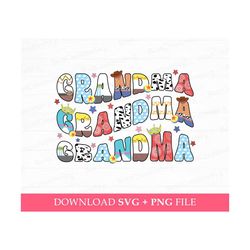 Toy Friends Grandma Svg, Family Vacation Svg, Doddle Grandma Svg, Curved Grandma Svg, Gift For Grandma Svg, Svg Png File