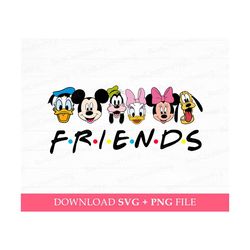 Mouse and Friends Svg, Family Vacation Svg, 2023 Family Trip Svg, Best Friends Svg, Friendship Svg, Magical Kingdom, Svg