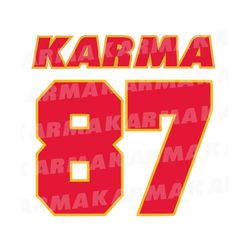 Karma 87 svg png jpeg Karma is the Guy on the Chiefs Shirt In my Chiefs Era File Taylor NFL Football Fan Kansas City Chi