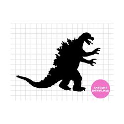 Godzilla Kong Svg Layered Item, Clipart, Cricut, Digital Vector Cut File, Svg, Png, Eps, Dxf Clip Art Files, Instant Dow