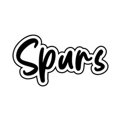 Circled Spurs Svg, Spurs Shirt Svg, Spurs Mascot Svg, Spurs Pride Svg, Spurs Cheer Svg, Spurs Mom Svg, Bundle From 2 Svg, Dxf, Png.