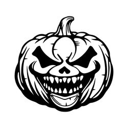 Scary Pumpkin SVG for Halloween Decoration  also available in, pdf, dxf, pdf, png format for Cutting, Sublimation, Eng