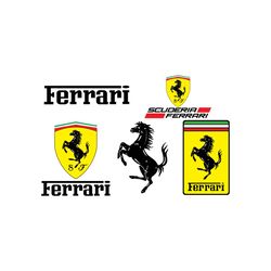 Car SVG PNG Sticker Ferrari | Decal | High Quality | Digital File | Download Only | Cricut | Vector| Svg,Pdf,Png,Eps