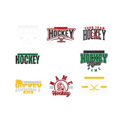 Hockey svg Bundle  Hockey Cut File  Hockey Template Bundle 1  svg  eps  dxf  Hockey Team  Silhouette  Cricut Cut