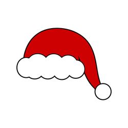 santa hat  instant digital download  svg, png, dxf, and eps files included! christmas, santa clause, santa's hat