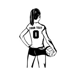 Volleyball svg, Volleyball Girl svg, volleyball player svg, Volleyball png, svg for cut, Digital Download Clipart